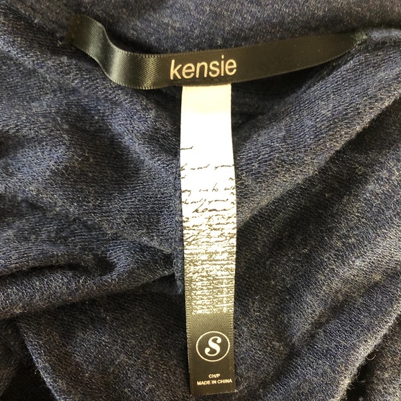 Athletic Flowy Blue Long Sleeve Tunic Draped Dress Top Pockets Relaxed Half Zip - Picture 7 of 7